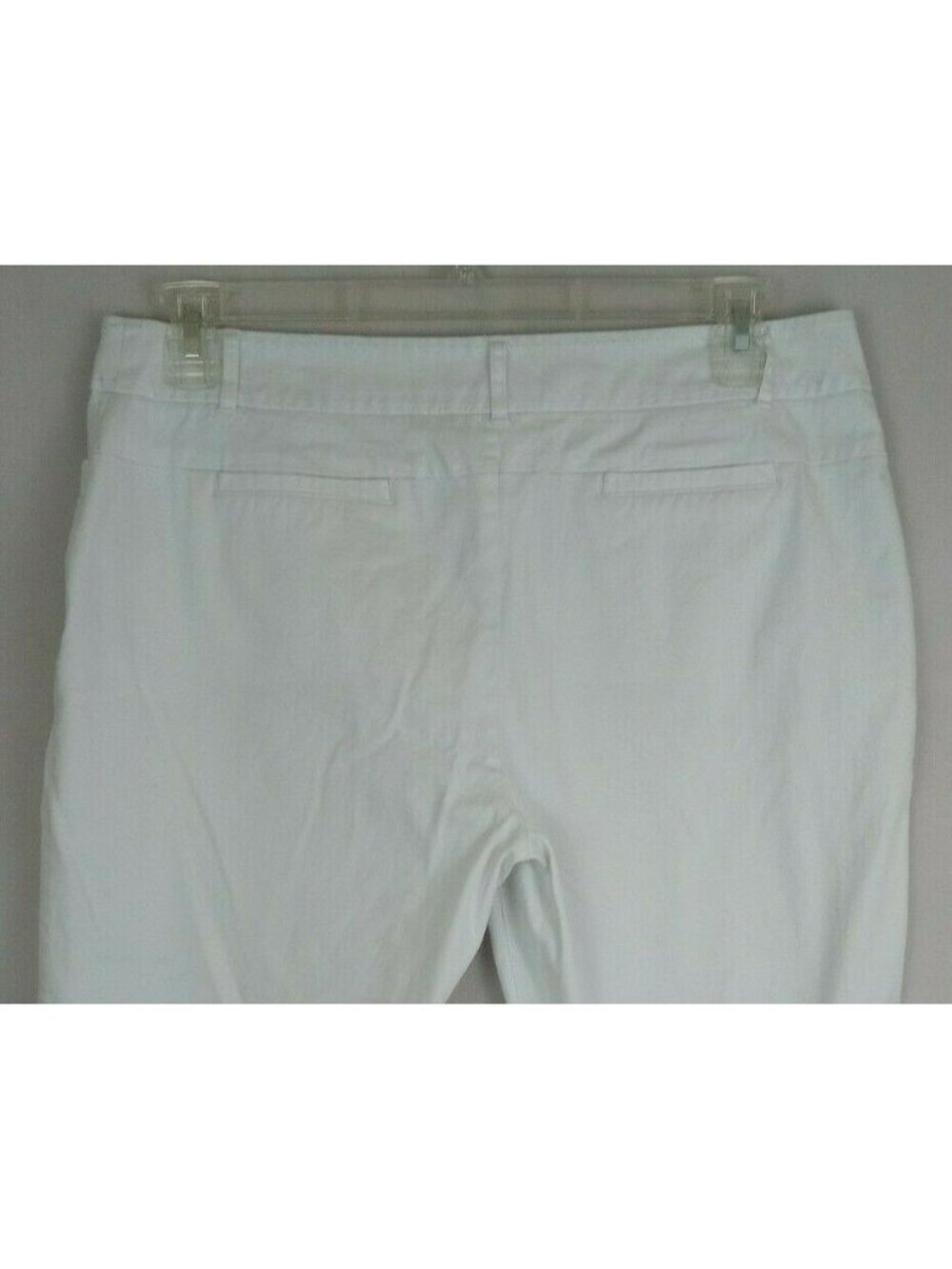 Tribal Studio Women's White Capri Pants With Button Accents Size 12P
